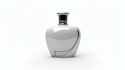 perfume bottle isolated on black