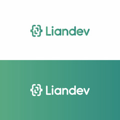 Programming code and computer L letter logo template. Coding logo vector design. Computer science logotype. Digital code logo with letter L design coding Vector Image.