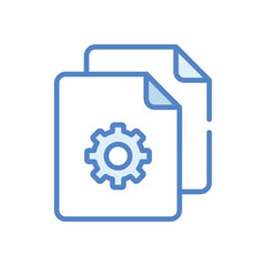 File Management Icon vector stock illustration