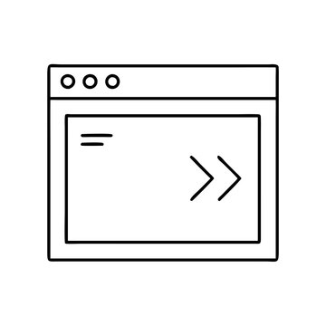 recommend clip art: terminal window icon, terminal window line art - simple line art of terminal window, perfect for terminal window logos and icons