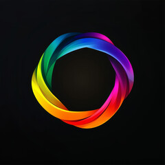 Simple color banner on a black background with a clean and minimalistic design.