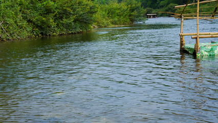 Mountain and river views of Thailand