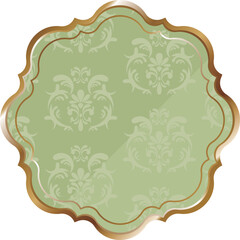 高級感のあるダマスク模様のフレーム