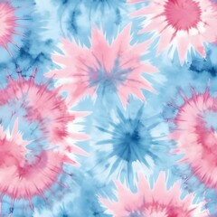 Pink and Blue Tie-Dye Texture