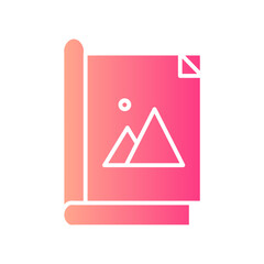 magazine gradient icon