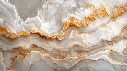 Super macro view of chaotic beige marble texture with mineral patterns