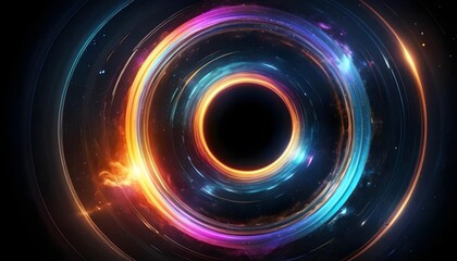 Obraz premium Cosmic Rings of Light and Energy