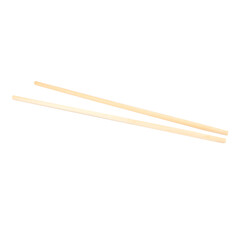 Wooden chopsticks white background