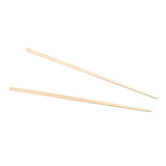Wooden chopsticks white background