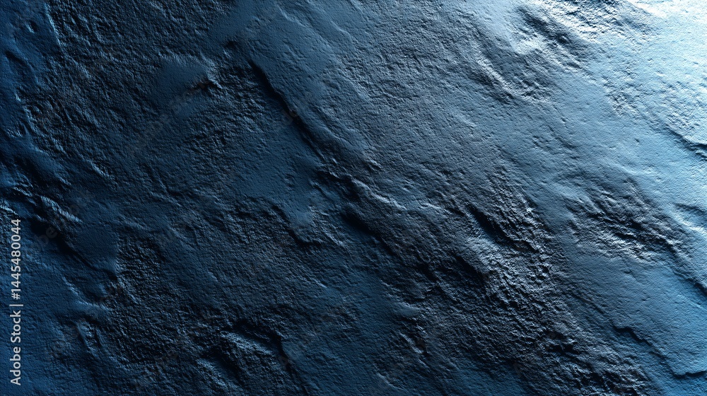 Poster textured background design featuring deep blues and subtle dimples in a modern eco-friendly setting