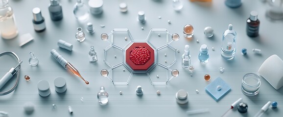 Modern skincare laboratory