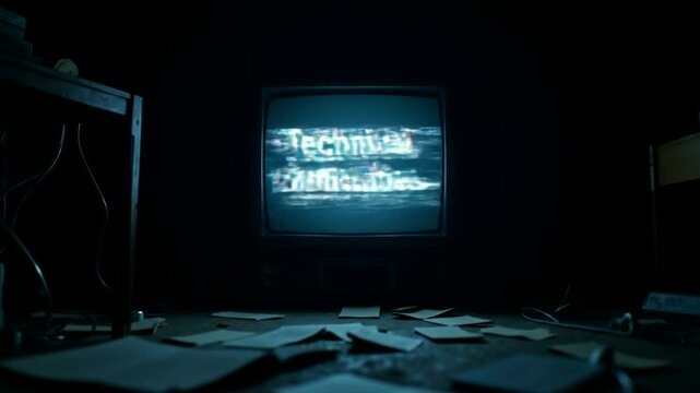 Haunted Technology and the Technical Difficulties Screen