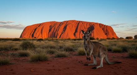 Kangaroo at Uluru, Australia. Photo