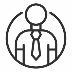 HR icon on white background