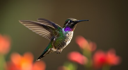 Fototapeta premium Hummingbird in flight, Photo