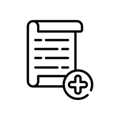 Fototapeta premium Add File Icon vector stock illustration