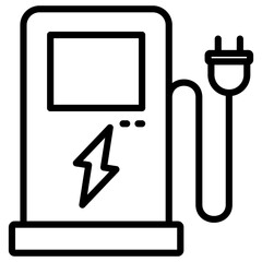 Charging Simple Icon Vector Illustration Concept