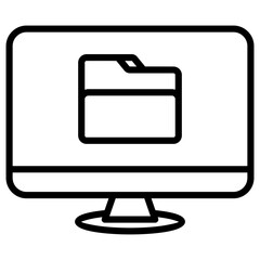 Document Simple Icon Vector Illustration Concept