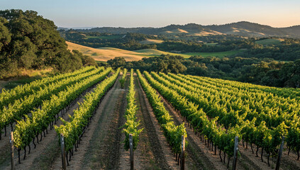 Fototapeta premium Lush, scenic vineyard