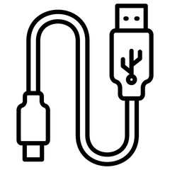 Usb Simple Icon Vector Illustration Concept