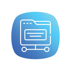 Folder  Icon vector stock illustration