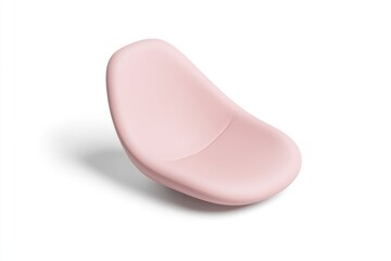 Pink, smooth, modern,  armchair