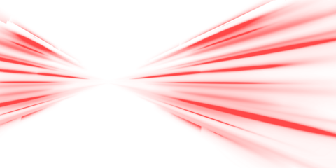 PNG vector red light line with futuristic motion effect and abstract automobile blur, glowing trail and beam streak in city design, PNG dynamic disco background for speed illustration and night road.