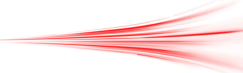 PNG vector red light line with futuristic motion effect and abstract automobile blur, glowing trail and beam streak in city design, PNG dynamic disco background for speed illustration and night road.