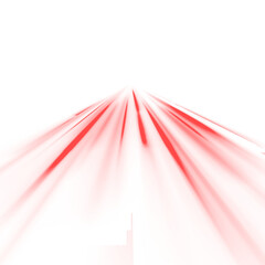 PNG bright car beam on colorful city background with speed blur, motion curve and red trail streak, PNG dark highway light design for futuristic street and dynamic night traffic effect.