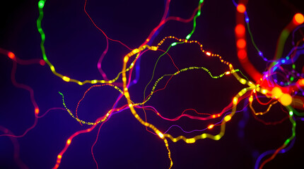 Neuron-Like Colorful Chains: Visualizing Neural Networks Through Vibrant Connections