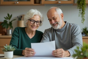 Senior-Couple_Happy_Reading_Document_Together_Home