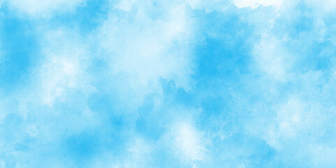painted grunge and grainy light blue clouds watercolor background, The sky blue texture clouds paper texture, shiny beautiful light blue cloudy sky, light ocean blue watercolor abstract texture.