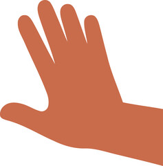 Illustration of a Raised Hand