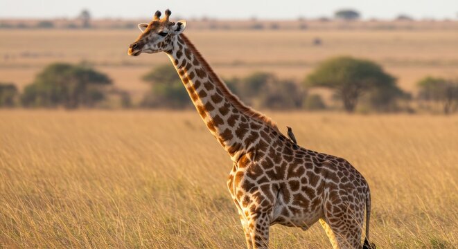Fototapeta Giraffe in Savanna, Photo