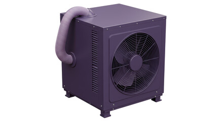 Fototapeta premium Isolated Air Source Heat Pump