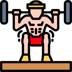 Weightlifting icon