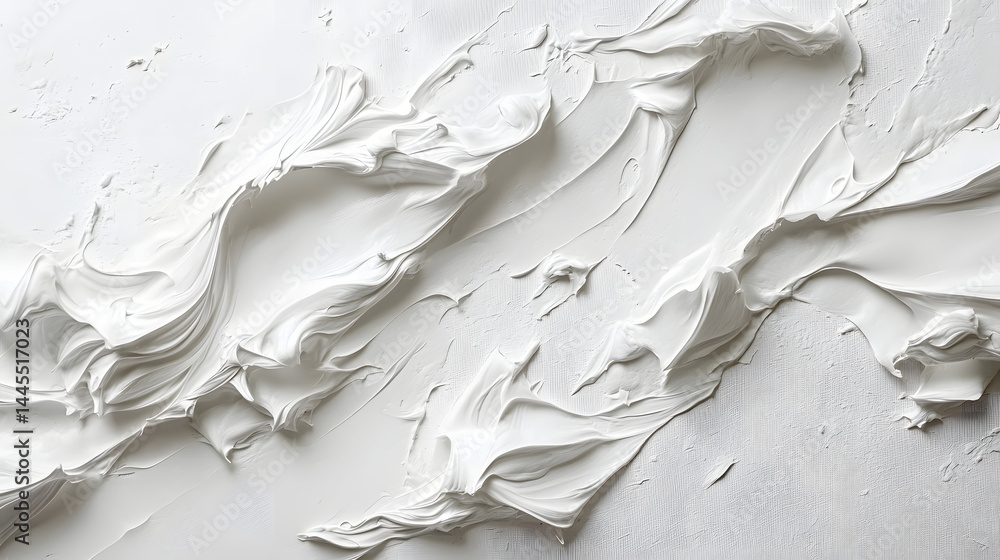 Aufkleber artistic white texture creation abstract composition digital artwork clean environment top-down view