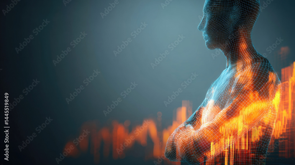 Poster abstract flames image design element