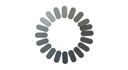 Isolated Round Loading Bar