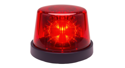 Isolated Red Emergency Light