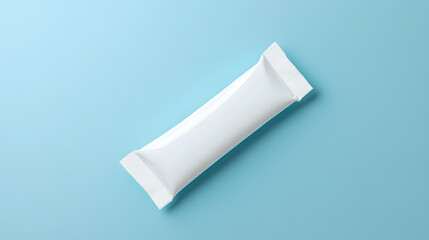 Top view white bar snack packaging template design