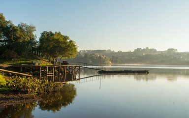 A view of Barragem do Salto (Salto Dam) in Sao Francisco de Paula, South of Brazil