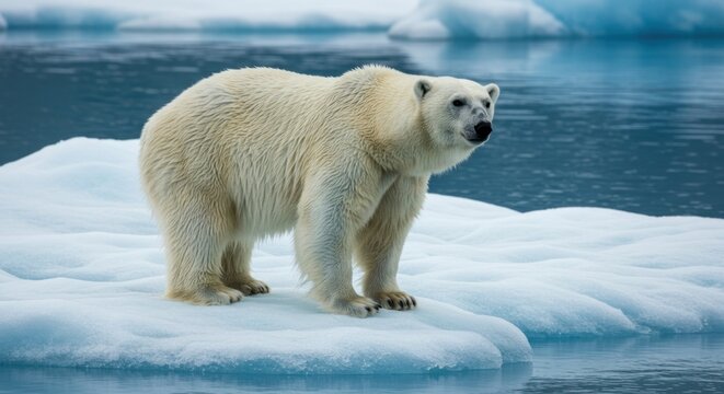 Polar Bear on Ice, Photo