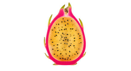 Isolated Yellow Dragon Fruit
