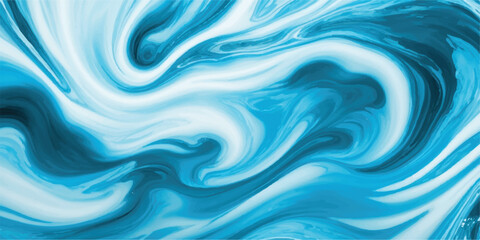 Watercolor texture of soft blue ocean waves, seamlessly blended with white hues to represent the gentle motion of a tsunami wave, Watercolor Ocean Waves Foam Accents in a Flat Tropical Splash Style