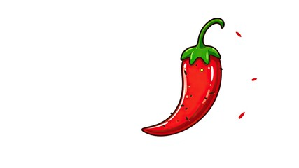 Red Chili Pepper for Cinco De Mayo - Festive Cartoon Design
