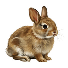 Obraz premium rabbit on white background