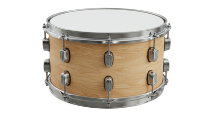 Isolated Wooden Snare Drum