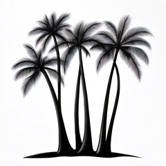 Obraz premium minimalist style coconut palm tree