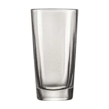 empty glass isolated on white